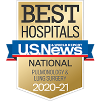 BEST HOSPITALS U.S.News & WORLD REPORT NATIONAL PULMONOLOGY 2015-16