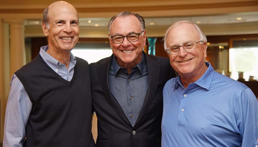 Tournament Co-Chairs (left to right), Robert Helpern, Stephen Siegel and longtime Chairman Emeritus, Samuel Lewis