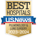 BEST HOSPITALS U.S.News & WORLD REPORT NATIONAL PULMONOLOGY 2023-2024