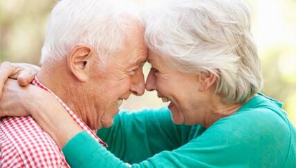 couple embracing lovingly